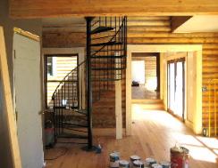 custom Spiral  Staircase in McCoy Virginia near Blacksburg va