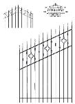gate example with gothic designs  this was fabricated using hammered stock for extra design elements 