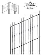 gate design with squiggle picket spears very dramatic