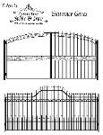 examples of estate entrance gates metalwork steel 