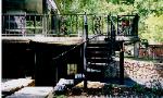 a hybrid spiral staircase in new castle virginia  this is 1/4 spiral 